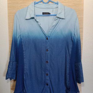 Cavalini denim button down shirt